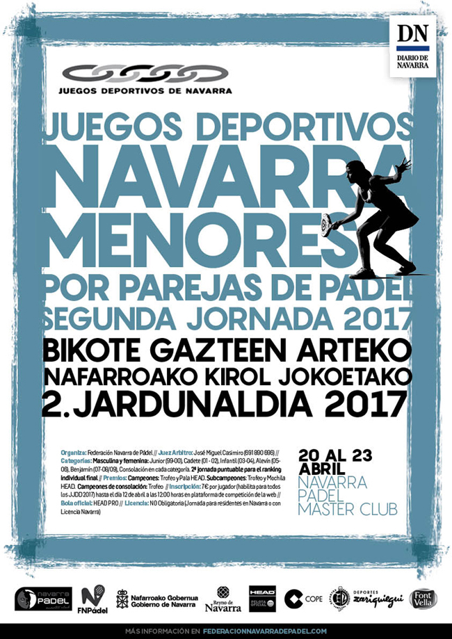 Se disputó la Segunda Jornada de los Juegos Deportivos de Navarra de Pádel